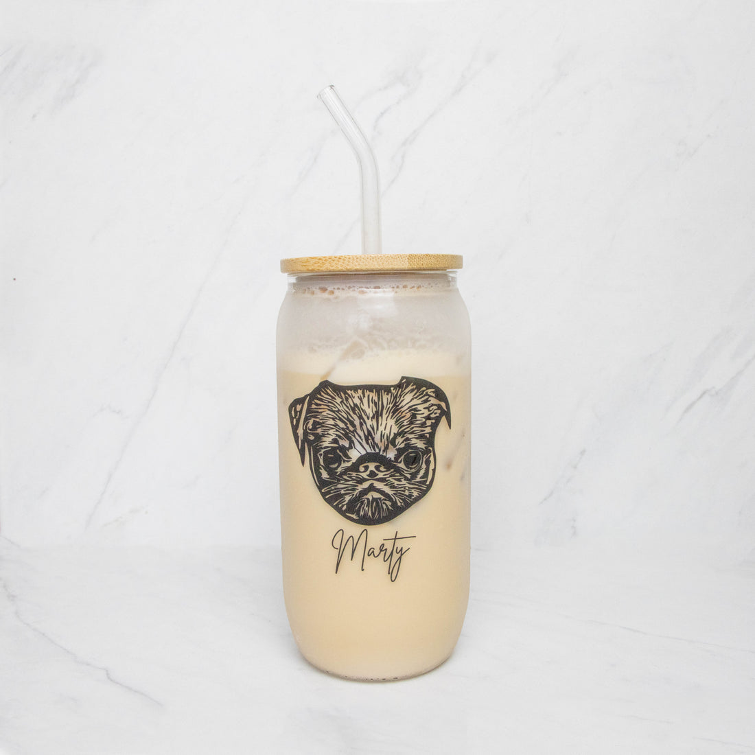 custom pet Glass Can